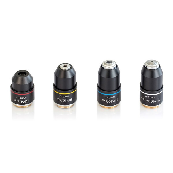 Kern Obiectiv, OBB-A1565, e-plan, achro, 100x/1.25, ulei, d.e. 0.07mm, încărcat cu arc, antifungic