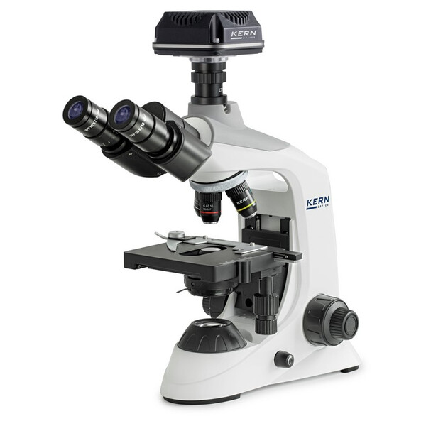 Kern Microscop digital, OBE 124C825, HF, digital, 1.25 Condensator, fix, USB 2.0, 40-400x, Dl, 3W LED, DIN, 5.1 MP