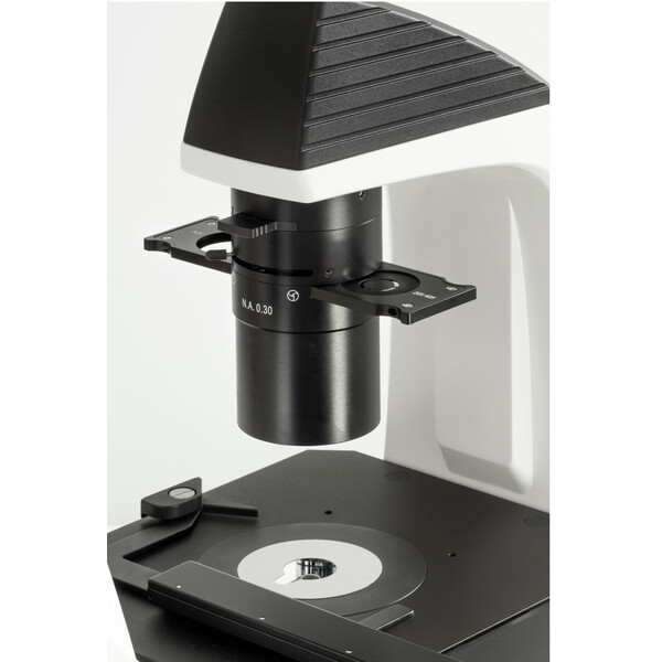 Kern Microscop inversat OCM 166, FL, PH, trino, invers, N.A. 0,3 Condensator fix, 10x-40x, 30W LED, Al, 100W HBO, Dl