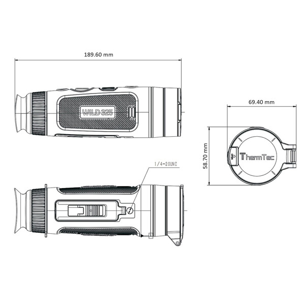 ThermTec Camera de termoviziune Wild 325