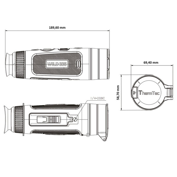 ThermTec Camera de termoviziune Wild 335