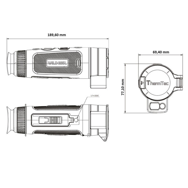 ThermTec Wild 335L Laser Rangefinder