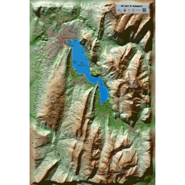 3Dmap Harta regionala Le Lac d'Annecy