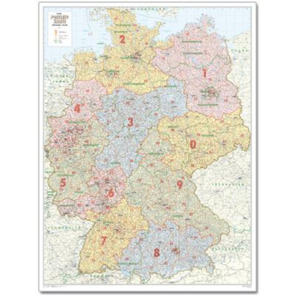 Bacher Verlag Harta codurilor poştale Germania, mare