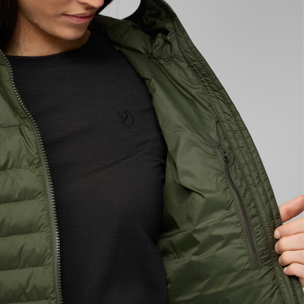 Fjällräven Hanorac Expedition Lätt Hoodie W, 662 Deep Forest, L