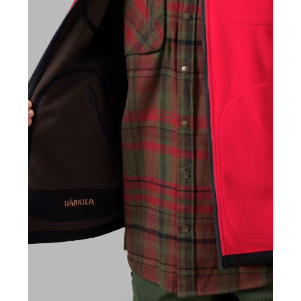 Härkila Veste din fleece Kamko, maro/roșu, mărimea L