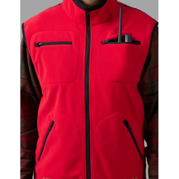 Härkila Veste din fleece Kamko, maro/roșu, mărimea L