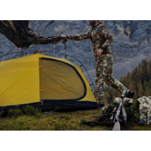 Härkila Mountain Hunter Expedition rev. jiletcă din puf AXIS MSP Mountain/maro închis, L