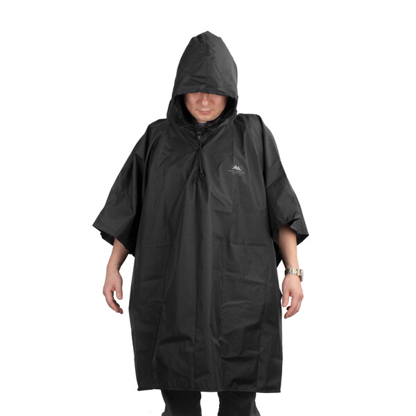 Summit-Creative Poncho de ploaie negru