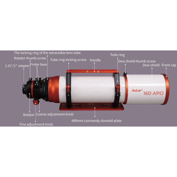 Askar Refractor apocromat AP 160/1120 Triplet OTA