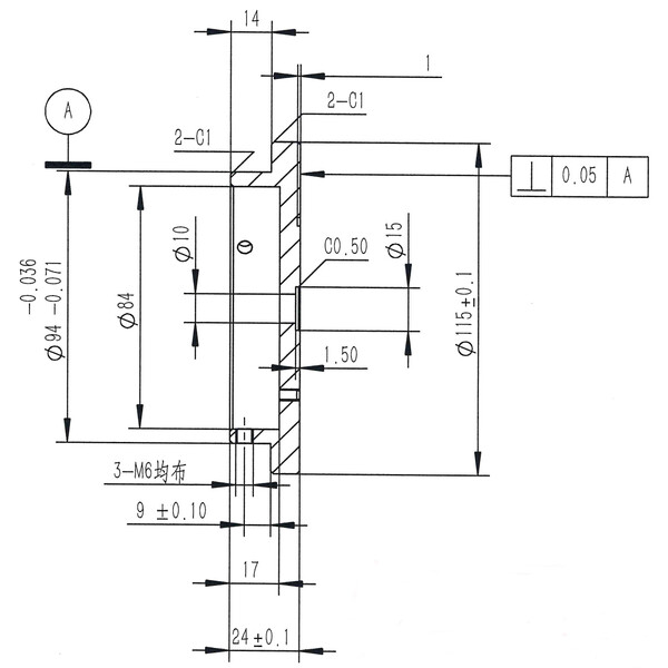 Omegon Adaptor filet fotografic 3/8'' pentru coloana Pro