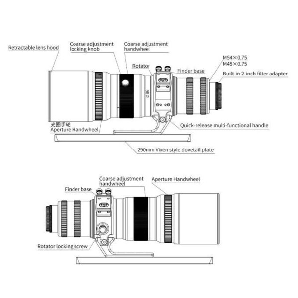 Askar Refractor apochromat AP 72/400 FRA400C Astrograph