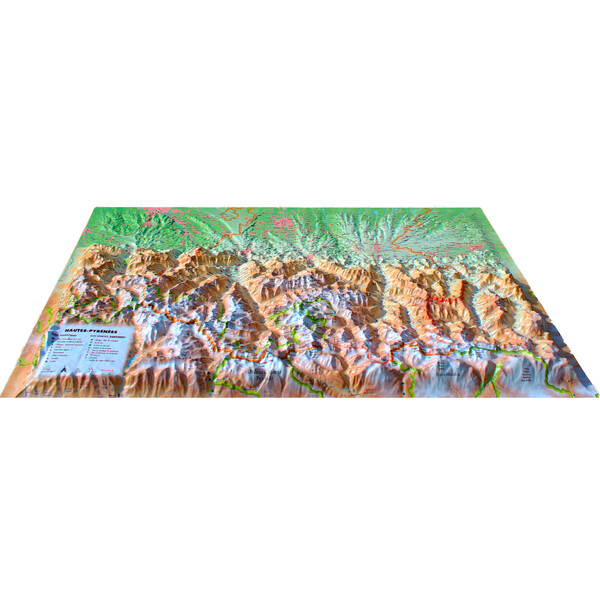 3Dmap Harta regionala Hautes-Pyrénées (61cm x 41cm)