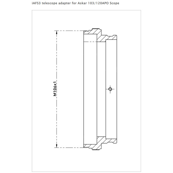 iOptron Adaptor iAFS3 / M106