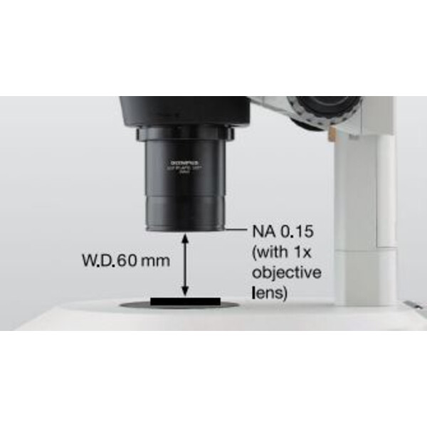 Evident Olympus Microscopul stereoscopic zoom SZX16, trino, 16,4:1, 7-115x, 60 mm, SZX2-ILLTQ LED