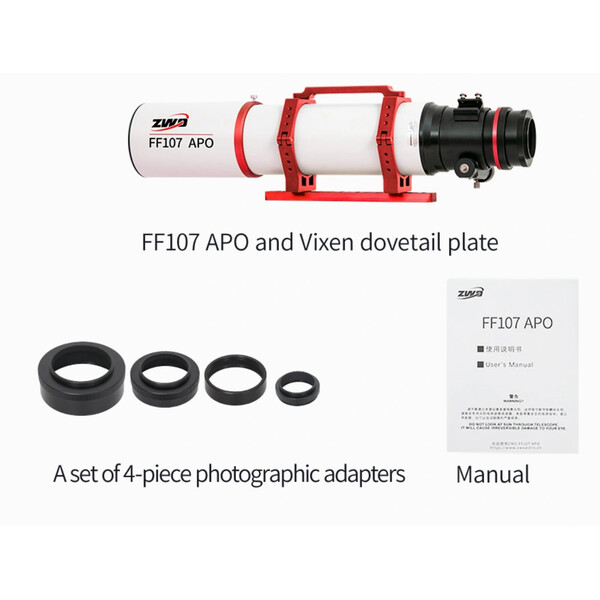 ZWO Refractor apochromat AP 107/749 FF107