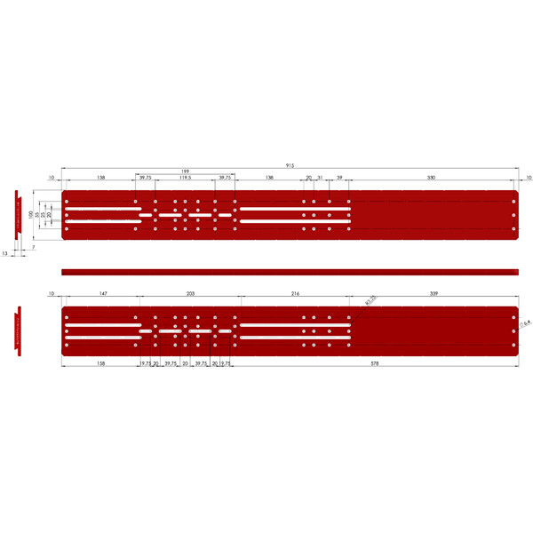 PrimaLuceLab Șină prismatică PLUS stil Losmandy 915 mm