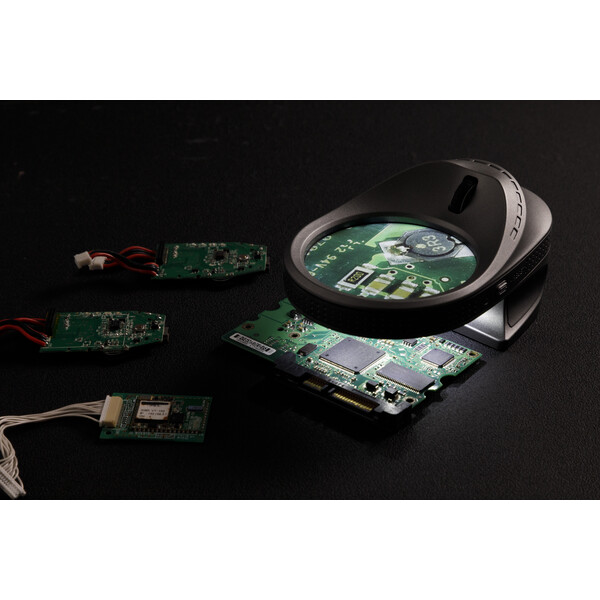 FPS Lupa electronică Micro Mouse – zoom de 5x până la 10x, camera, lumină UV și ecran de 2,8"