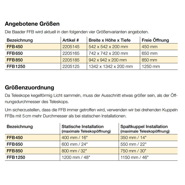 Baader Masca flatfield FFB 1250 mm