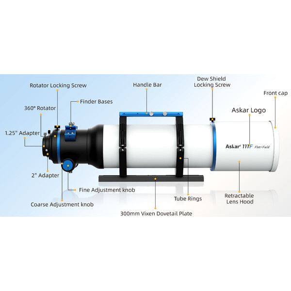 Askar Refractor apochromat AP 111/766 111F Flatfield