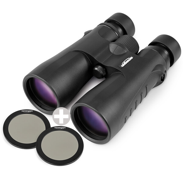 Omegon Binoclu Blackstar 2.0 10x50 + 2 filtri solari