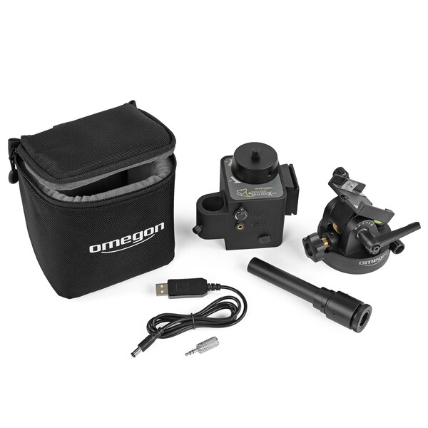 Omegon Montura Set Segugio Tracker cu suport polar și luneta polara pentru măsurarea înălțimii polilor