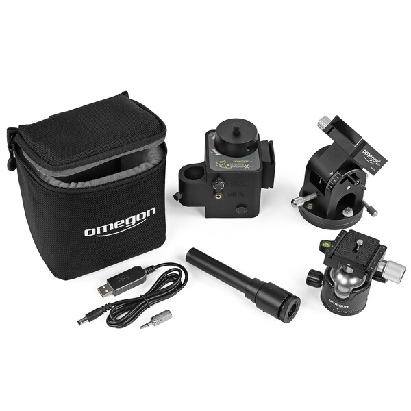 Omegon Montura Set Segugio Tracker cu capetele cu bila, suportul polar și luneta polara