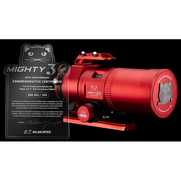 William Optics Refractor apochromat AP 71/230 Mighty-Cat 71 WIFD 30th Anniversary Limited Edition