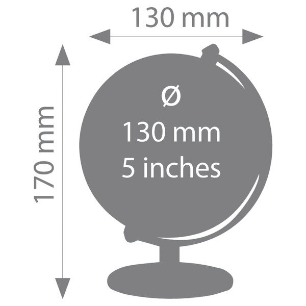 TROIKA Mini glob Gagarin 13cm
