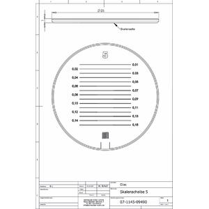 Schweizer Lupa Scală 5 pentru lupe cu suport Tech-Line