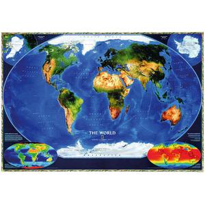 National Geographic Harta satelitară a lumii
