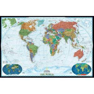 National Geographic Harta lumii Planiglob decorativ, laminat