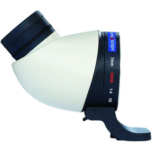 Lens2scope Luneta , 7mm camp larg, pentru obiective Canon EOS, alb, ocular inclinat