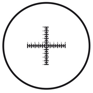 Motic Reticul in cruce cu scala duala, gradat pentru ocular , (10mm in 100parti), (25mm diametru)