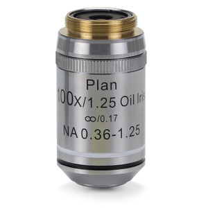 Euromex obiectiv IS.7200-I, 100x/1.25 oil immers., PLi , plan, infinity, iris diaphragm, Spring (iScope)
