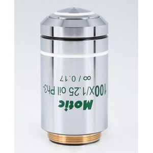 Motic obiectiv 100X / 1.25, wd 0.15mm, CCIS, EC-H PLPH, e-plan, neg. phase, infinity, -S-Oil