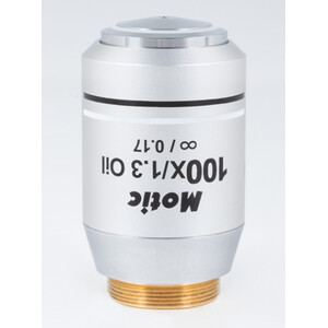 Motic obiectiv CCIS® Plan FLUOR Objektiv PL UC FL, 100X / 1.3 (Feder/Öl), wd 0.1mm, infinity