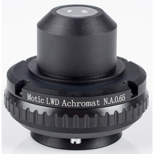 Motic Condensator, N.A. 0.65, distanta de lucru 10.8mm, LWD, acromatic, diafragma iris (microscoape BA410E, BA310)