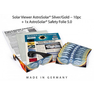 Baader Set de filtre solare: 10xOchelariAstroSolar® Silver/Gold și 1xFiltre folie fara celula