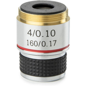 Euromex obiectiv 4x / 0,10 achro., Parafocal 35 mm, MB.7004 (MicroBlue)