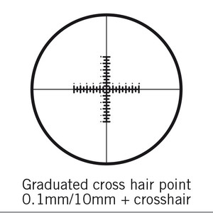 Motic Reticul, dublu 100 / 10mm, cruce, Ø 25mm (SMZ-161)