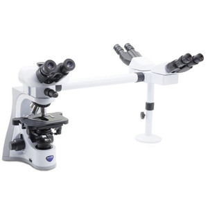 Optika Microscop B-510-3, discussion, trino, 3-head, IOS W-PLAN, 40x-1000x, EU