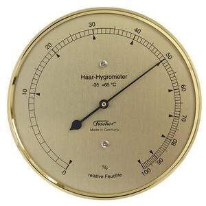 Fischer Statie meteo Hair-Hygrometer brass