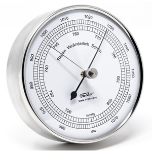 Fischer Statie meteo Barometer Stainless Steel