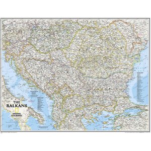 National Geographic Harta regională  Balcani
