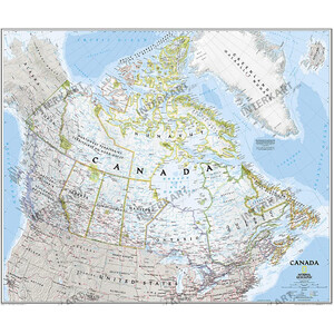 National Geographic Harta Canada 96 x 81cm