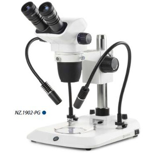 Euromex microscopul stereoscopic zoom NZ.1702-PG, 6.5-55x, coloană, 2 sisteme de ghidaj, Lumina transmisă, bino