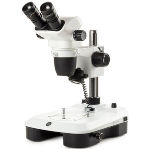 Euromex microscopul stereoscopic zoom NZ.1702-M, 6.5-55x, Säule,  Auf-u. Durchlicht, bino, Spiegel f. Dunkelfeld, Embryologie