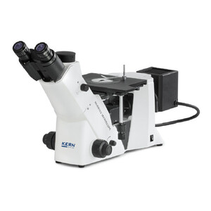 Kern Microscop inversat OLM 171, invers, MET, POL, trino, Inf planchrom, 50x-500x, Auflicht, HAL, 50W