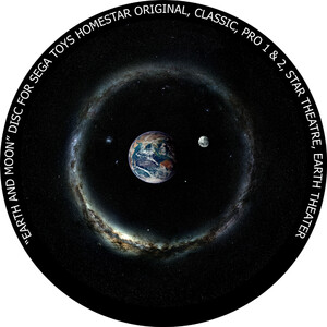 Redmark Dia für das Sega Homestar Planetarium Erde und Mond